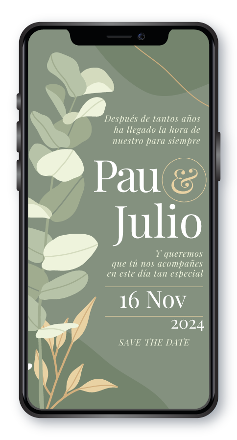 diseño de invitaciones digitales para boda